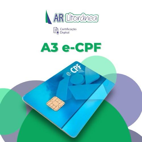 Certificado A3 Cartão PF