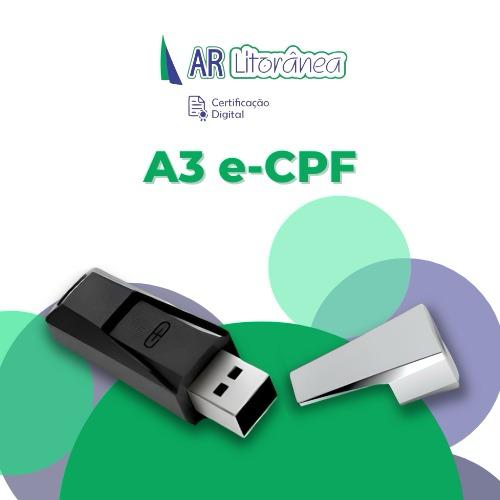 Certificado A3 Token PF